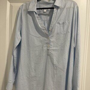 Southern Tide Cotton Seer Sucker Tunic: Size XL